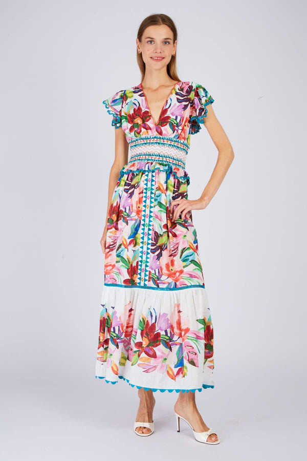 Rene Derhy Robe Longue Imprimée PATSY