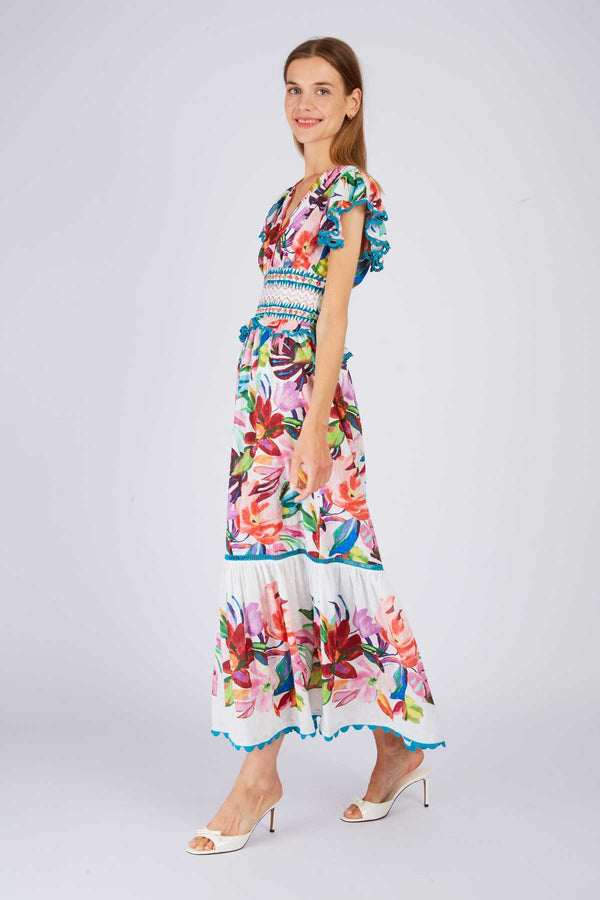 Rene Derhy Robe Longue Imprimée PATSY