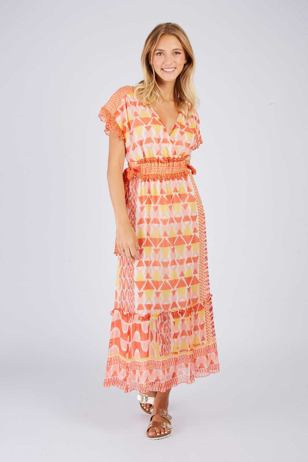 rene derhy Robe longue imprimée PEISEY