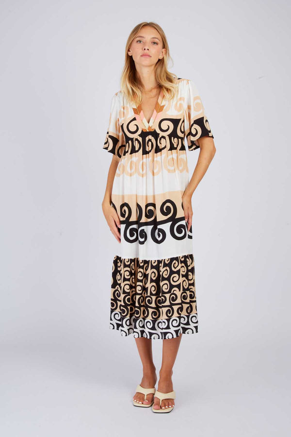 Rene Derhy Robe Longue Imprimée PERONELLE