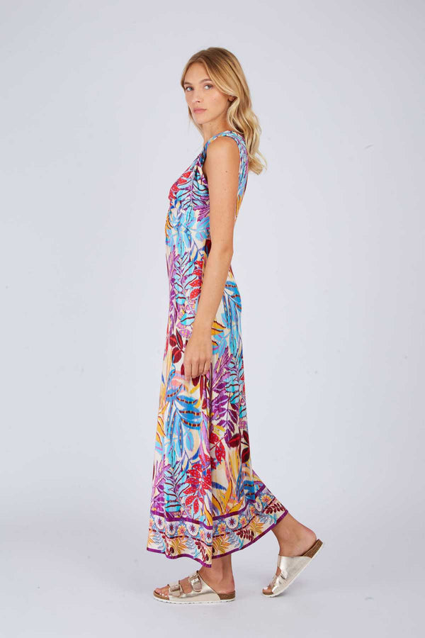 Rene Derhy Robe Longue Imprimée PERRUCHE