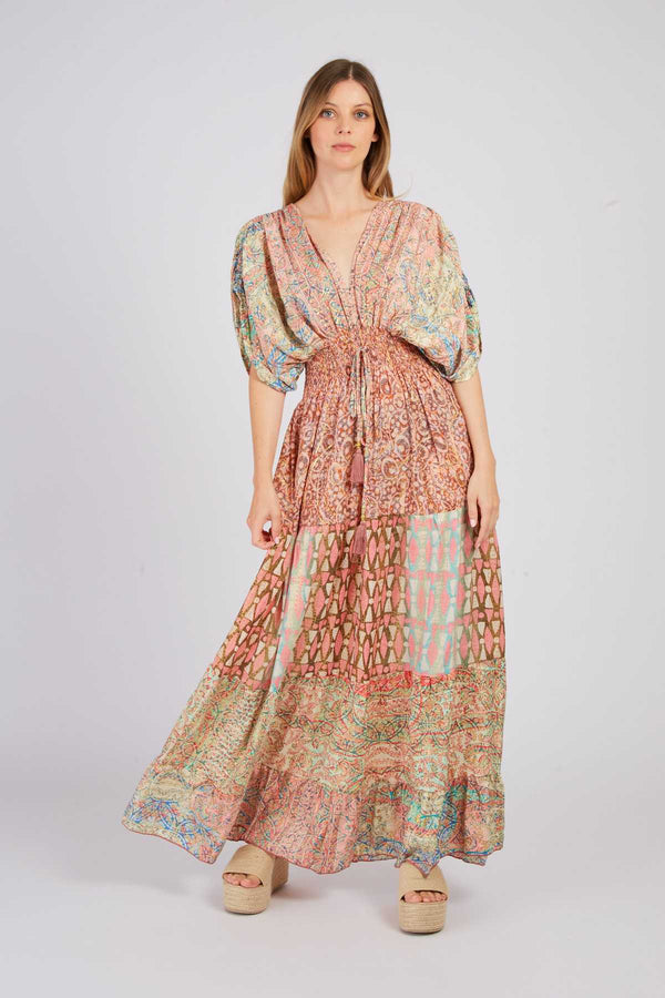 rene derhy Robe longue imprimée PEYROT