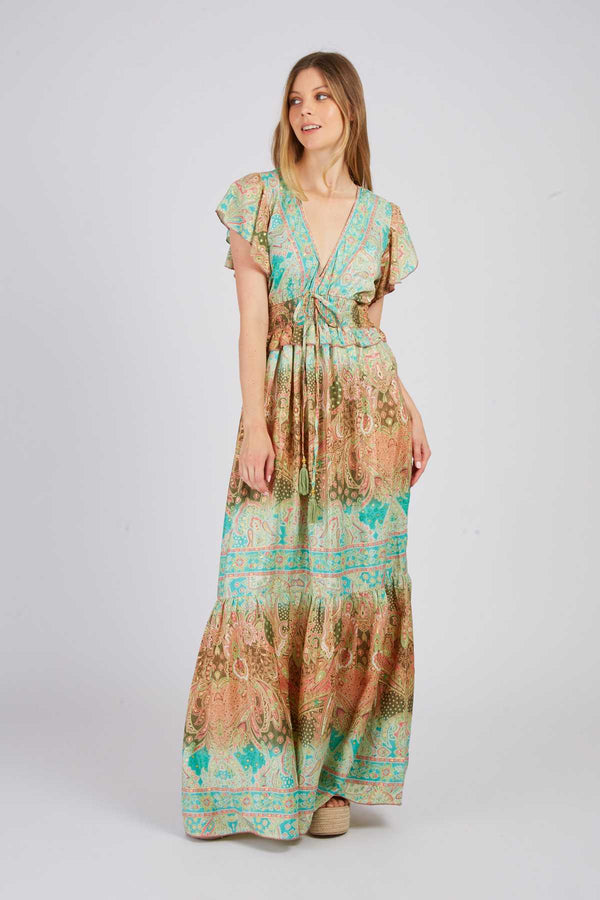 Rene Derhy Robe Longue Imprimée PEZENAS