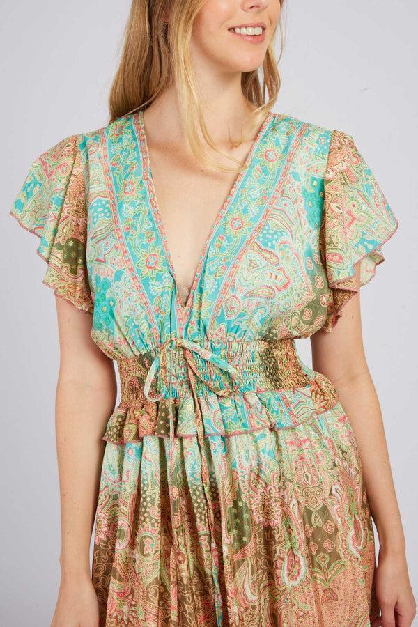 Rene Derhy Robe Longue Imprimée PEZENAS