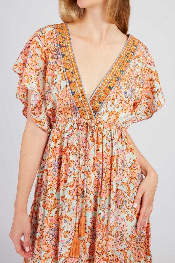 Rene Derhy Robe Longue Imprimée PHARAON