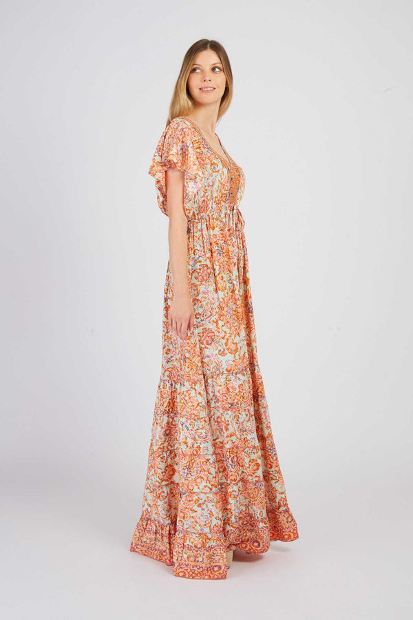 Rene Derhy Robe Longue Imprimée PHARAON