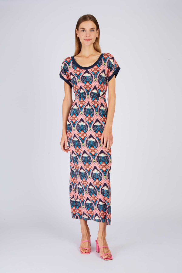 Rene Derhy Robe Longue Imprimée PIANO