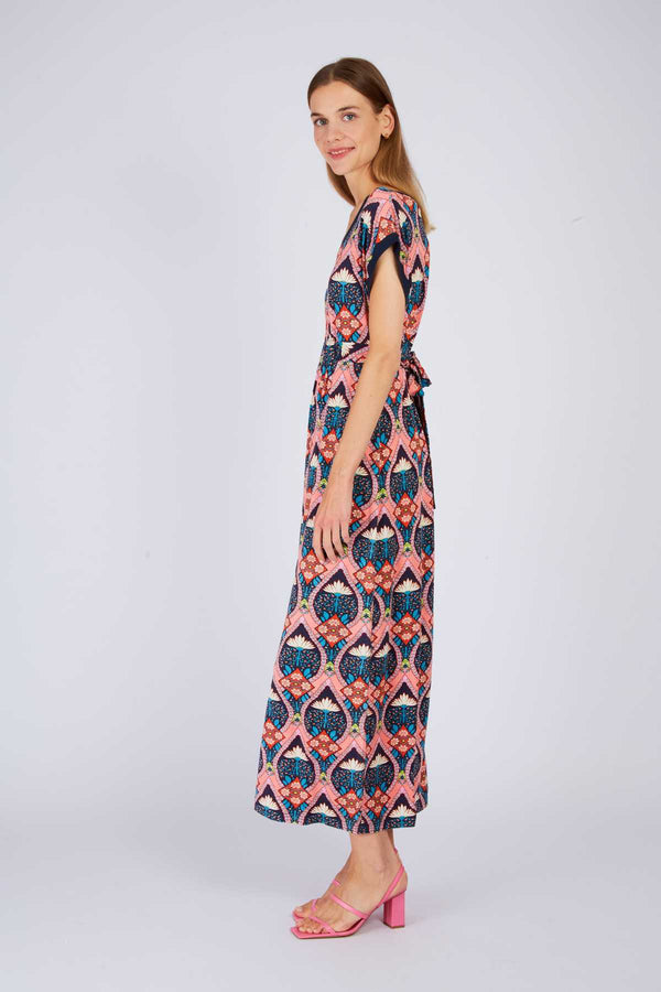 Rene Derhy Robe Longue Imprimée PIANO