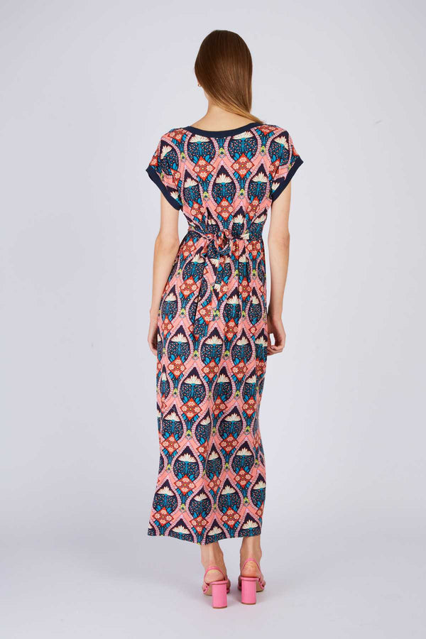 Rene Derhy Robe Longue Imprimée PIANO