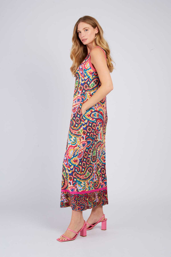 Rene Derhy Robe Longue Imprimée PYRGOS