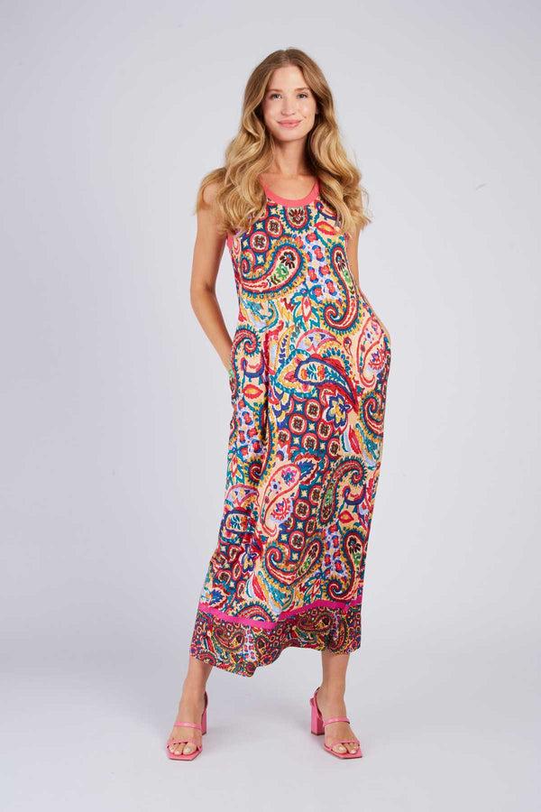 rene derhy Robe longue imprimée PYRGOS