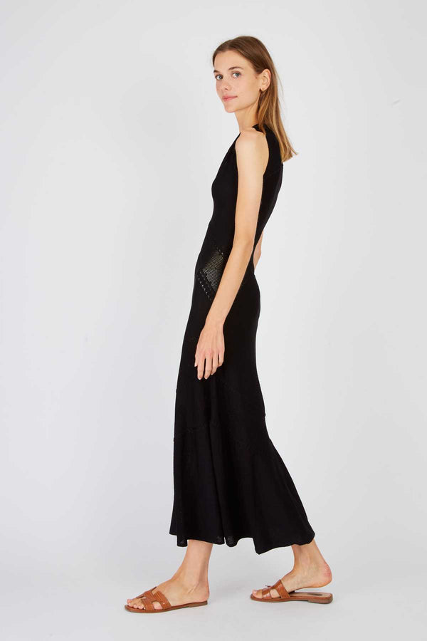 Rene Derhy Robe Longue Unie En Maille XANADU
