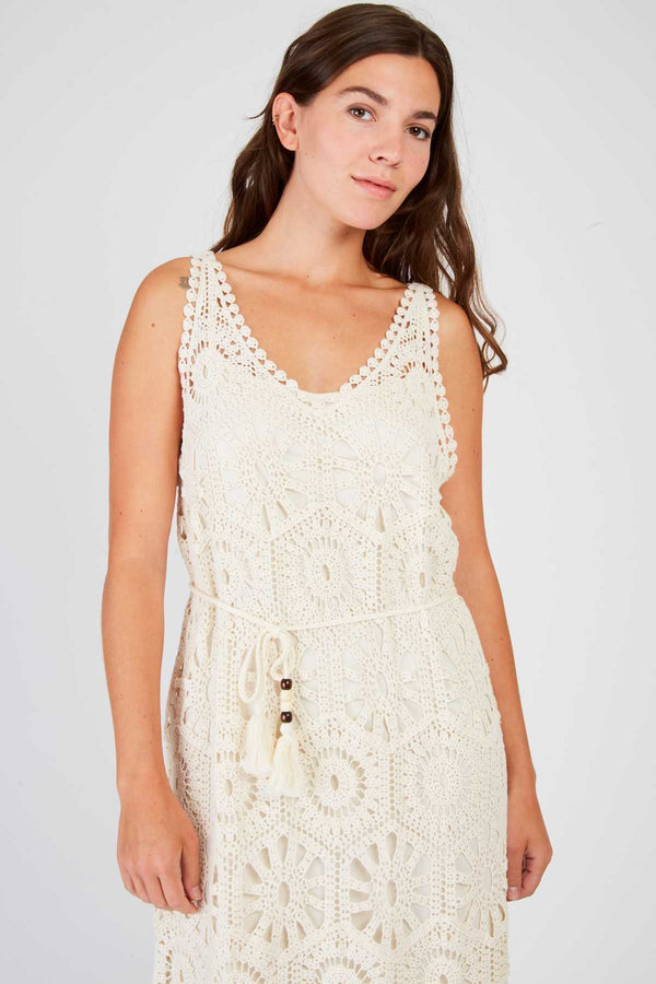Rene Derhy Robe Longue Unie En Maille XAVIERE