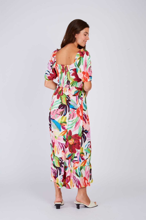 Rene Derhy Robe Mi Longue Imprimée PAULINE