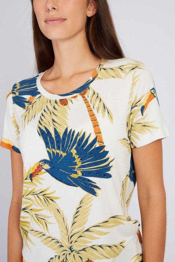 Rene Derhy T-shirt Imprimé à Sequins ZARZUELA