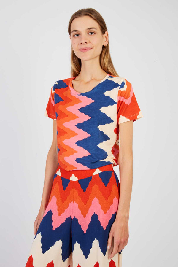 Rene Derhy T-shirt Imprimé Géométrique ZORBA