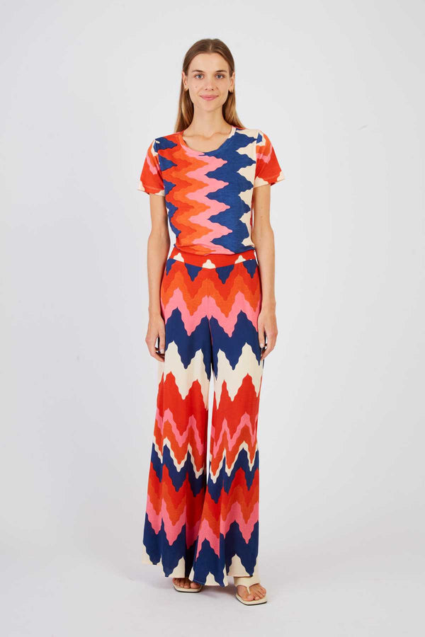 rene derhy T-shirt imprimé géométrique ZORBA