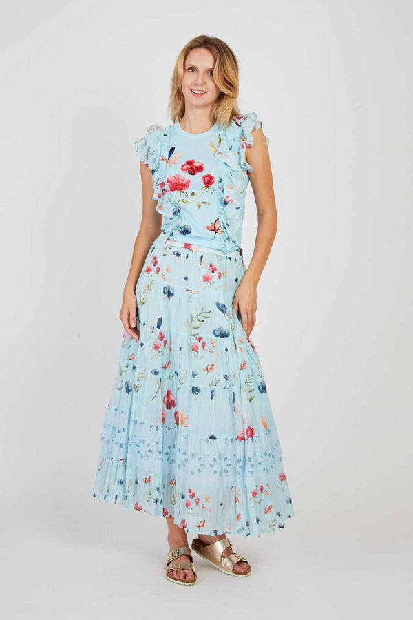 rene derhy Tee shirt imprimé à volants ZONZA