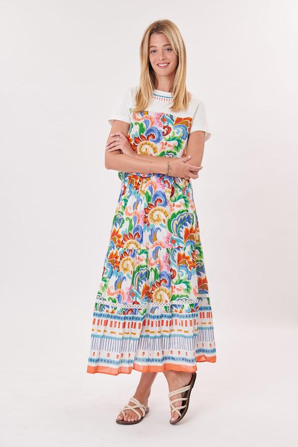 Rene Derhy Tee-shirt Imprimé Col Rond Brodé KLOE