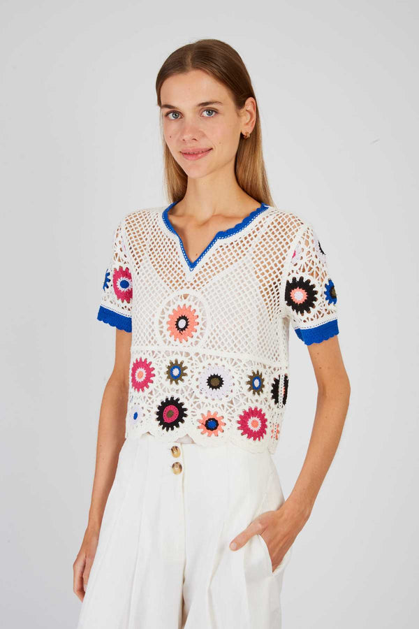 Rene Derhy Top En Crochet EDEN