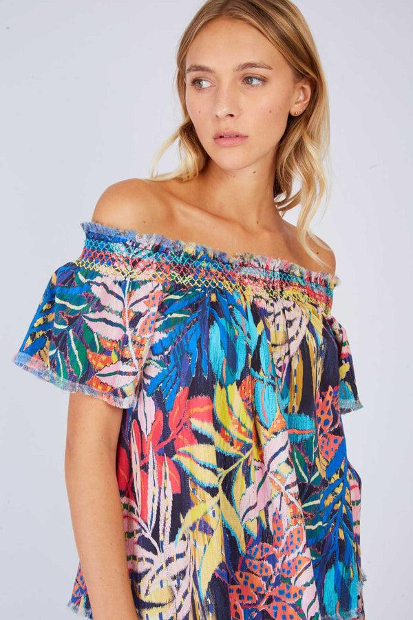 Rene Derhy Top épaules Dénudées LISBONNE