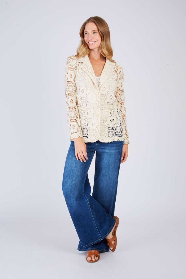 rene derhy Veste en dentelle crochetée JONAS