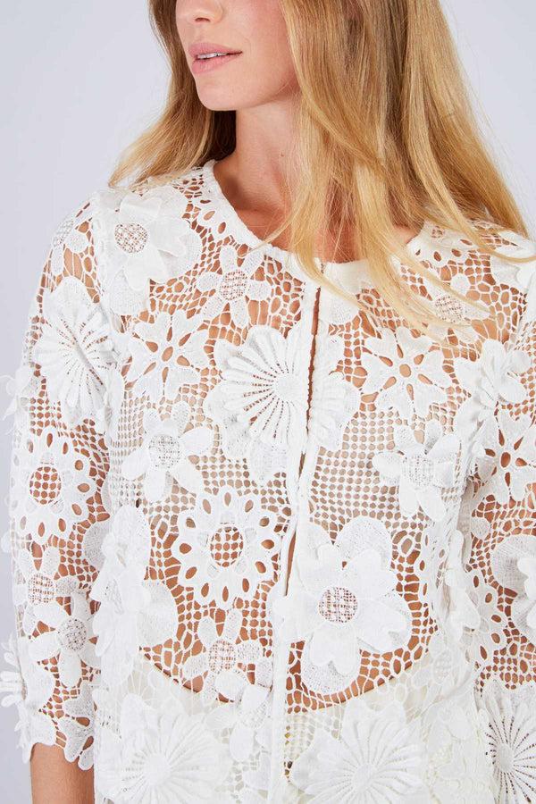 Rene Derhy Veste En Dentelle Florale JEANNETTE