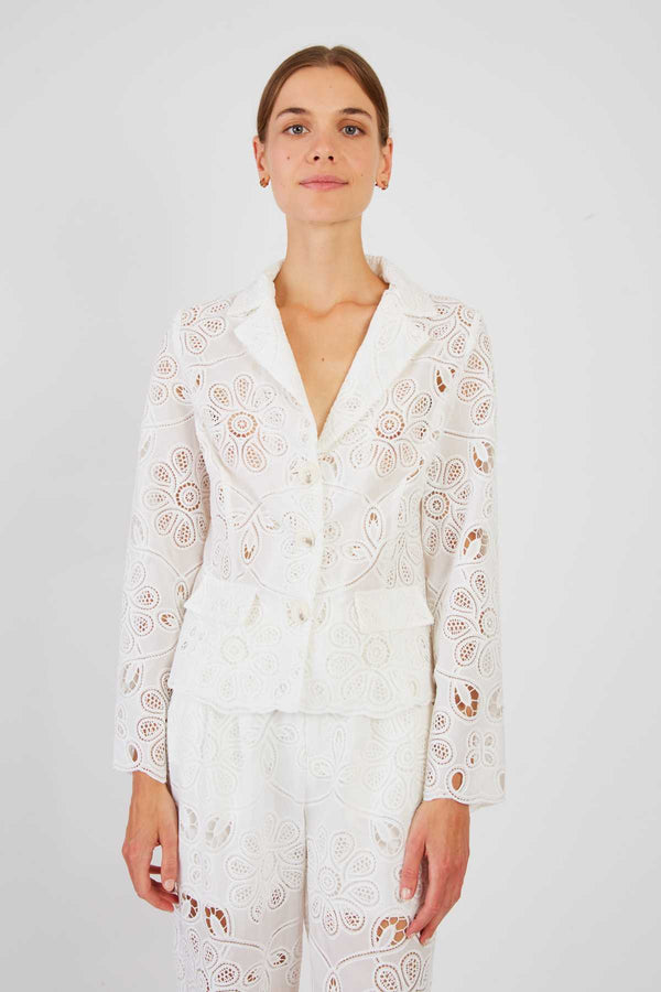 Rene Derhy Veste En Dentelle Unie JENNIFER
