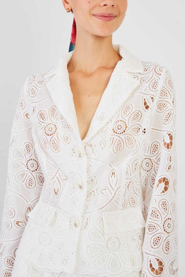 Rene Derhy Veste En Dentelle Unie JENNIFER