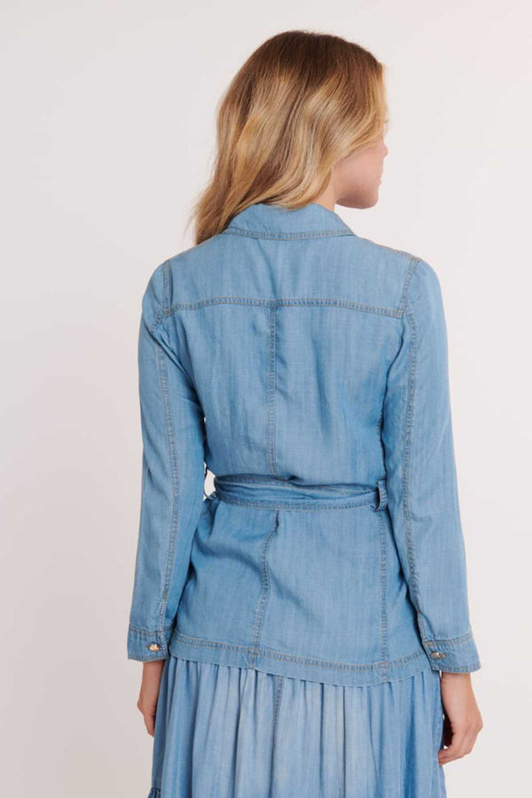 Rene Derhy Veste En Tencel Léger ISATIS