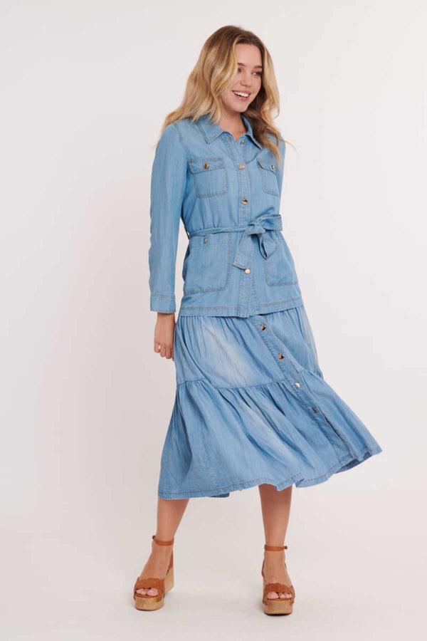 Rene Derhy Veste En Tencel Léger ISATIS