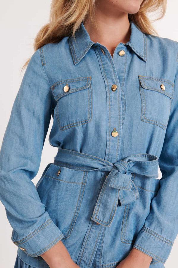 Rene Derhy Veste En Tencel Léger ISATIS