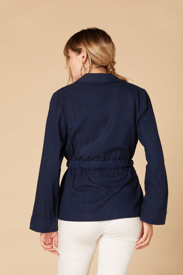 Rene Derhy Veste Saharienne En Lin MATURITE