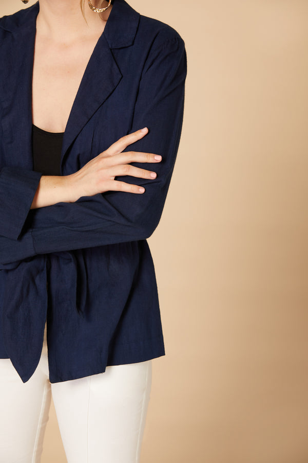 Rene Derhy Veste Saharienne En Lin MATURITE