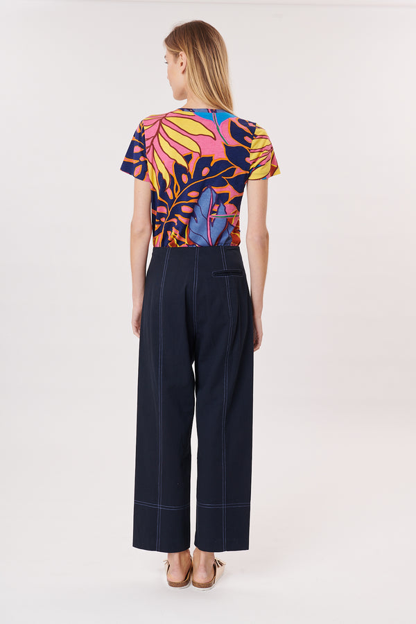 Rene Derhy Tee-shirt Imprimé Avec Perles Et Broderies KIM