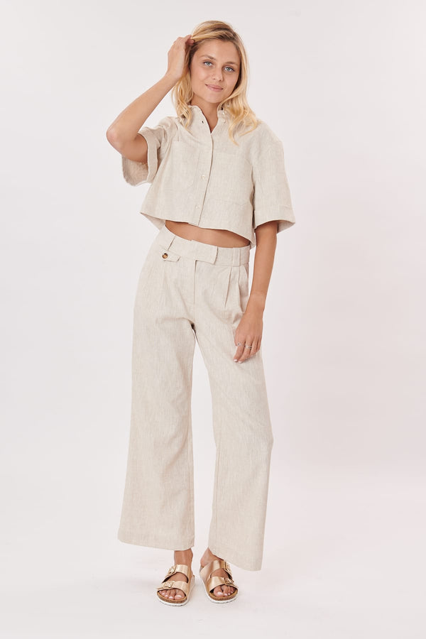 rene derhy Veste chemise courte manches courtes YASMINE