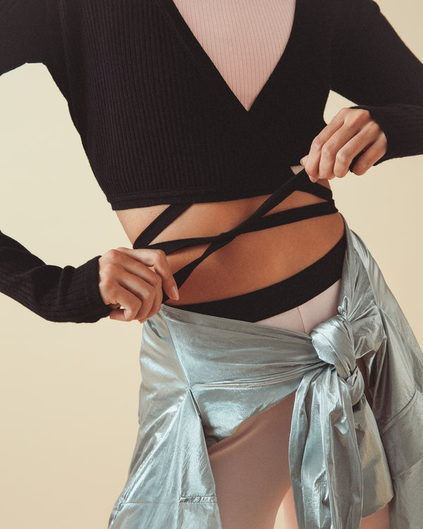 repetto Cache-cœur maille côtelée