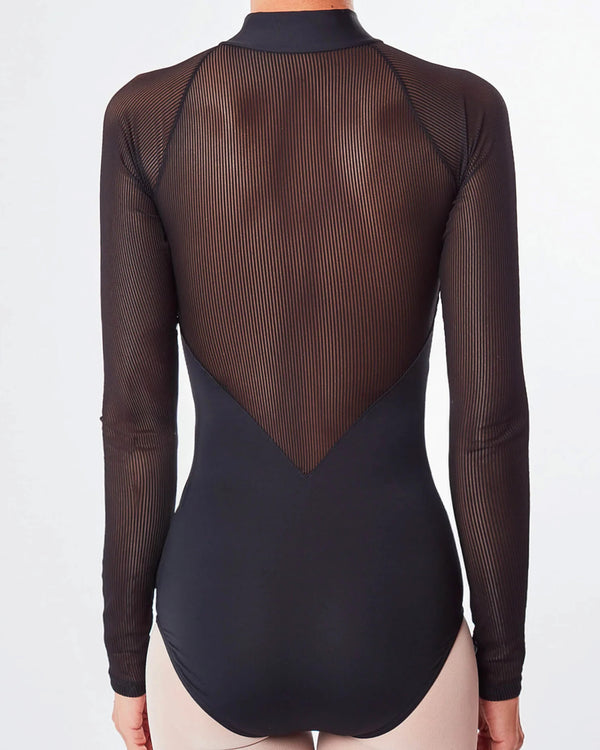 Repetto Justaucorps Résille Col Officier