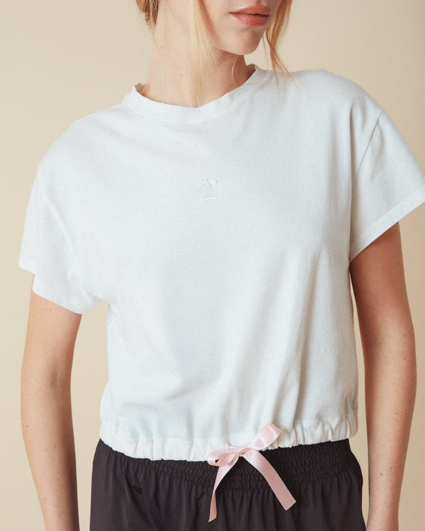 Repetto T-shirt Court Avec Ruban Satin
