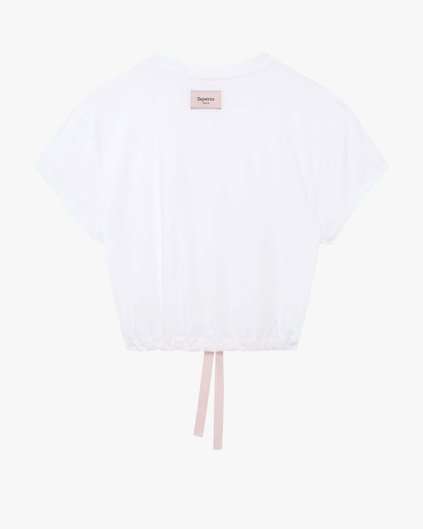 Repetto T-shirt Court Avec Ruban Satin
