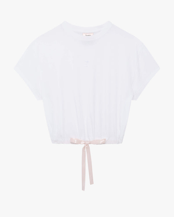 repetto T-shirt court avec ruban satin
