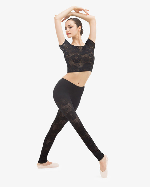 Repetto Top Court En Dentelle Rosace