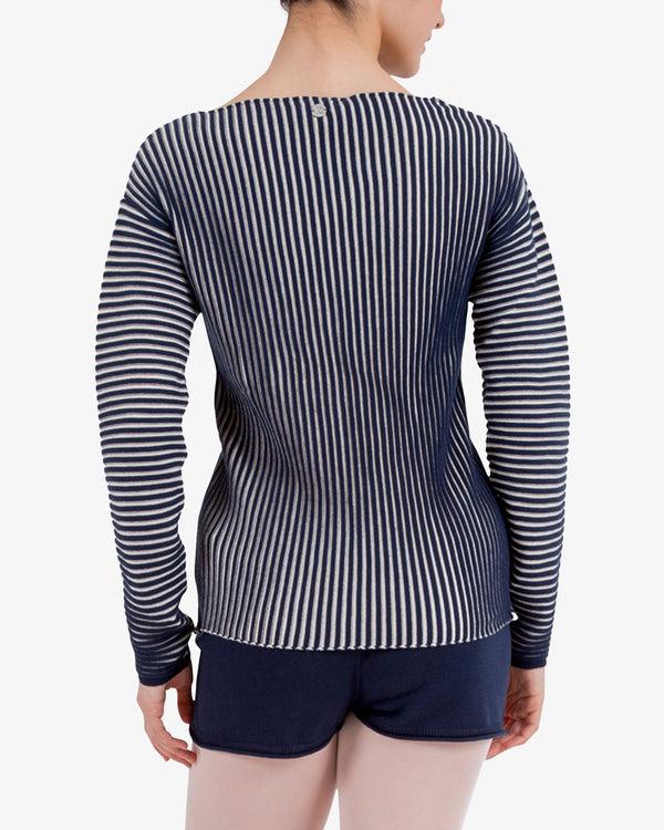 Repetto Top En Maille Côtelée Bicolore