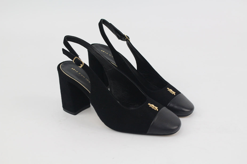 Rève D'un Jour MATILDA Chèvre Velours Noir