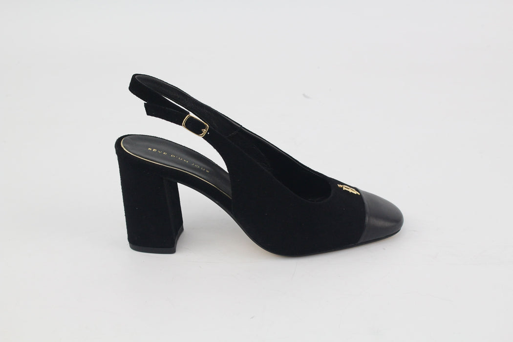 rève d'un jour MATILDA Chèvre velours noir