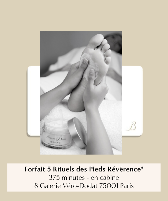 révérence de bastien FORFAIT BEAUTÉ DES PIEDS – 5 RITUELS DES PIEDS (375 minutes)
