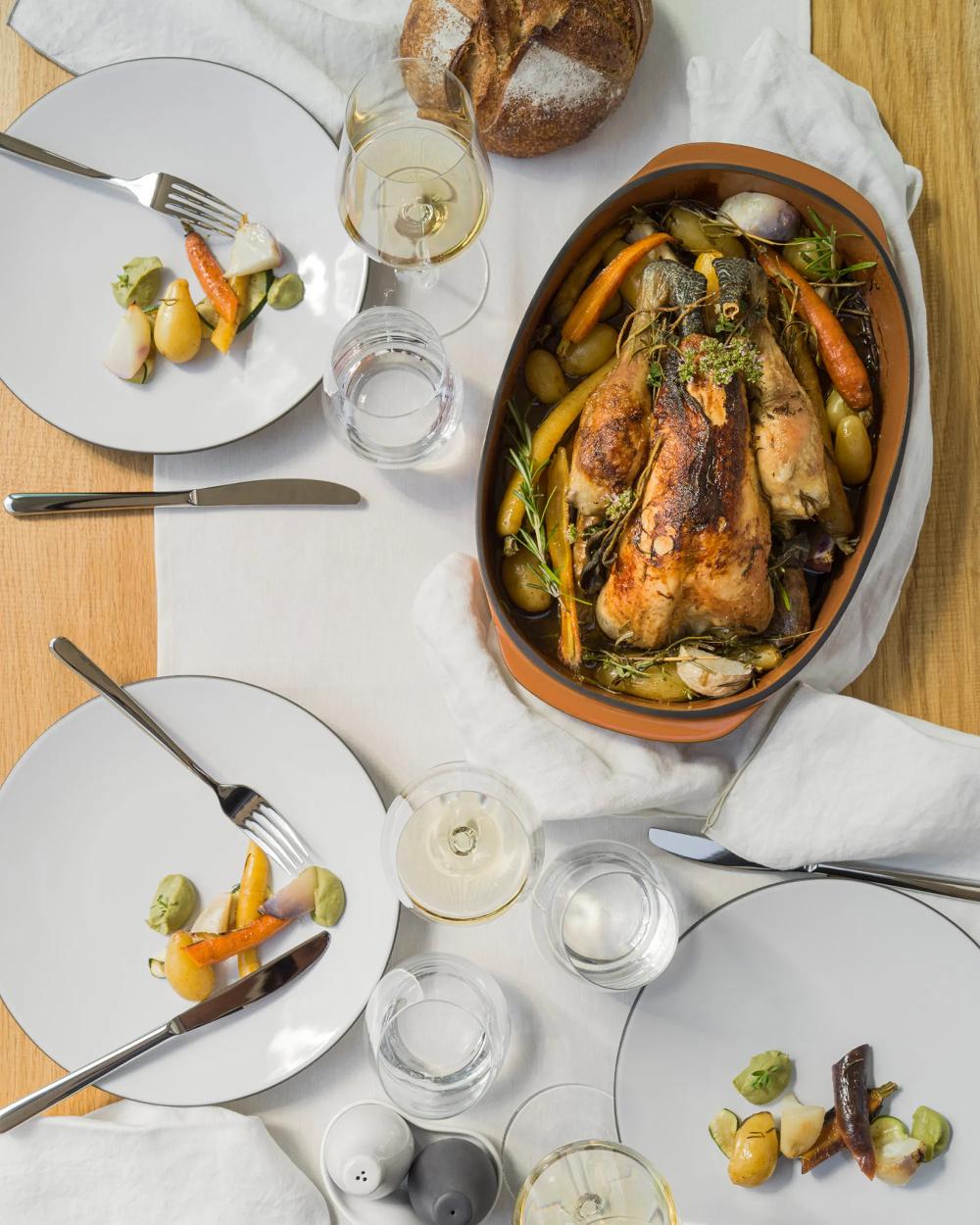 Revol Caractère Culinaire Plat Oblong Avec Couvercle 19 CM