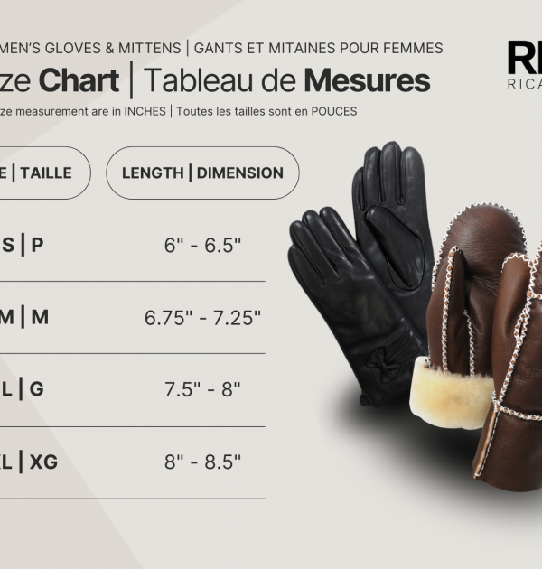 ricardo b.h. Mitaines en cuir mérinos premium – Femmes – Noir