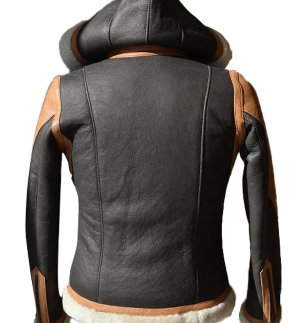 Ricardo B.h. Veste à Capuche En Cuir De Mouton – Femmes – Marron