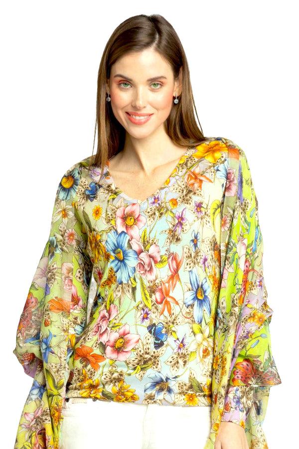 richard grand 80% CACHEMIRE 20% SOIE IMPRIMÉ SUPERFINE COL V. 77200/10MLST570